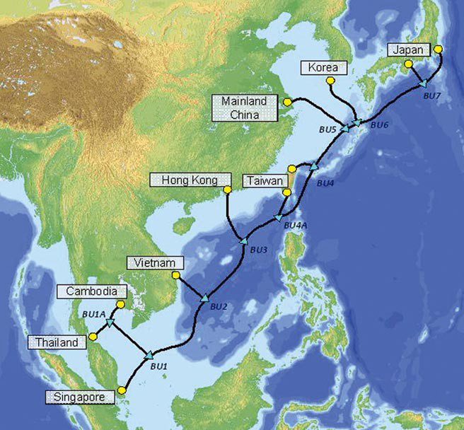 NEC建置SJC2光纖海底電纜